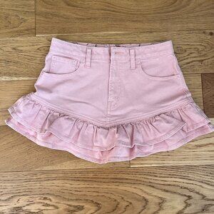 Pink Gap Denim Skirt